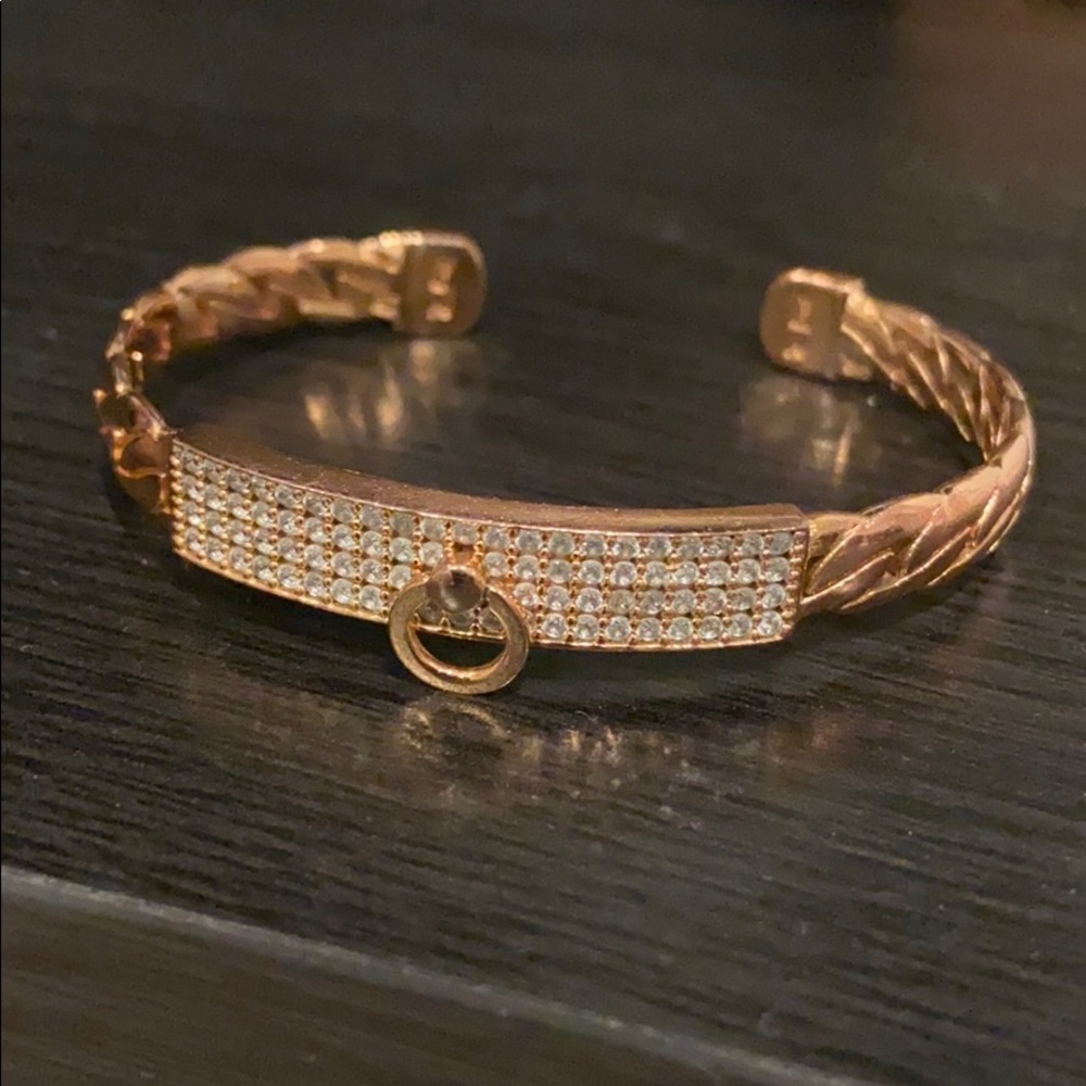 Rebecca Rose gold bangle bracelet jewelry Italy